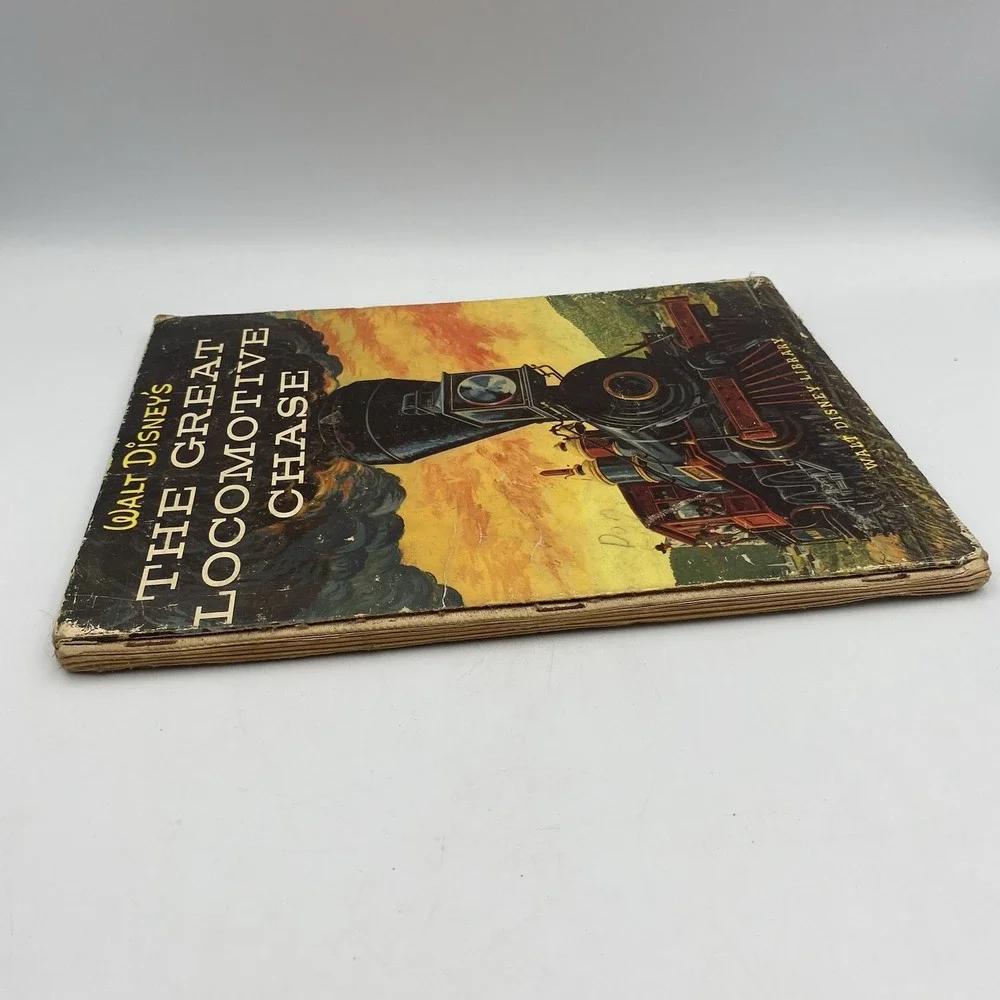 Vintage Walt Disney's‎ The Great Locomotive Chase Hardcover Civil War Spy Story